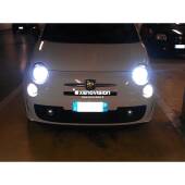 Kit xenon Fiat 500 fino a 2015 - Xenon 35W, Led DRL e Targa - Zero Spie - 6000k