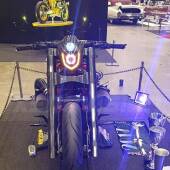 MT03 Proiettore Lenticolare 2.5" BiXenon Moto Ciclope Angel Eyes Bianco Rosso