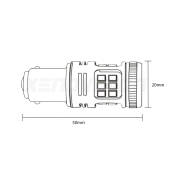 P21W: LED Bolt Rossi (Coppia)
