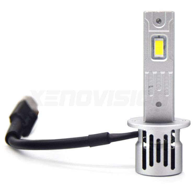 <strong>Fendinebbia LED no-spie per Lancia Phedra</strong>  2002 - 2010. Coppia lampade <strong> H1</strong> modello Nava canbus, raffreddate a ventola.