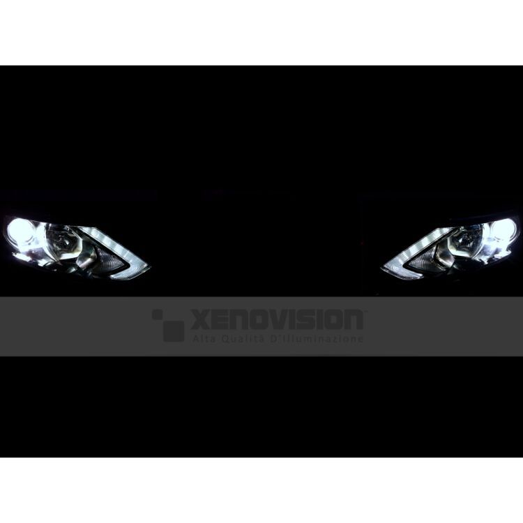 <strong>Kit Xenon </strong><strong>H11 </strong><strong>Professionale</strong> per Nissan Qashqai II J11 (2014 in poi). Taglio di luce perfetto, zero spie e riverberi. Leggendaria elettronica Canbus Xenovision. Qualità Massima Garantita.