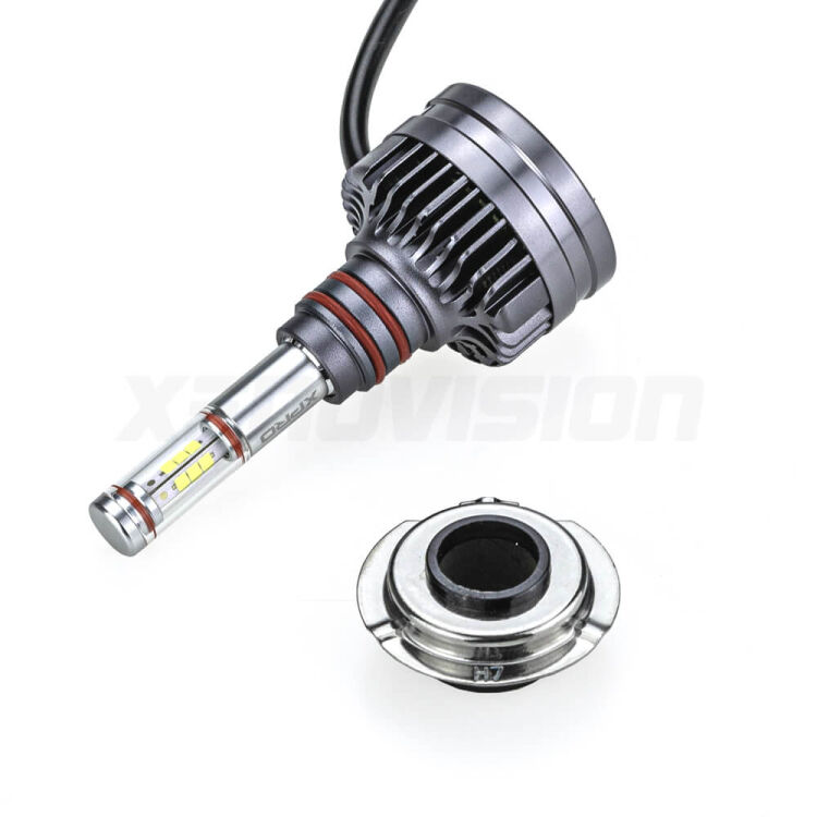 <p><strong>Per fari Lenticolari e Parabola. </strong>Kit LED H7 con performance pari allo Xenon e dimensioni compatte. Qualità Massima. Canbus 94% auto.</p>