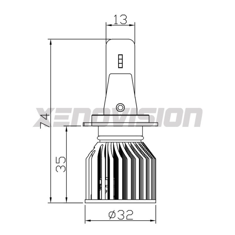 FINE SERIE: NO GARANZIA<strong>Kit anabbaglianti LED specifico per VW Polo</strong> 6R, 6C lenticolare. Lampade <strong>H7</strong> Canbus da 15.000Lumen di luminosità modello Ninja Xenovision.