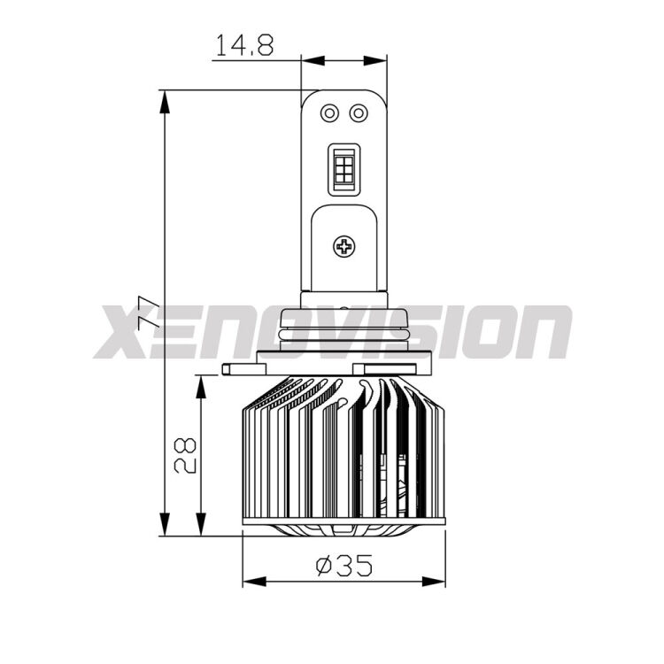 <strong>Kit abbaglianti LED specifico per Land rover Sport</strong> L494 2013 in poi. Lampade <strong>HIR2</strong> Canbus da 29.000Lumen di luminosità modello Eagle Xenovision.