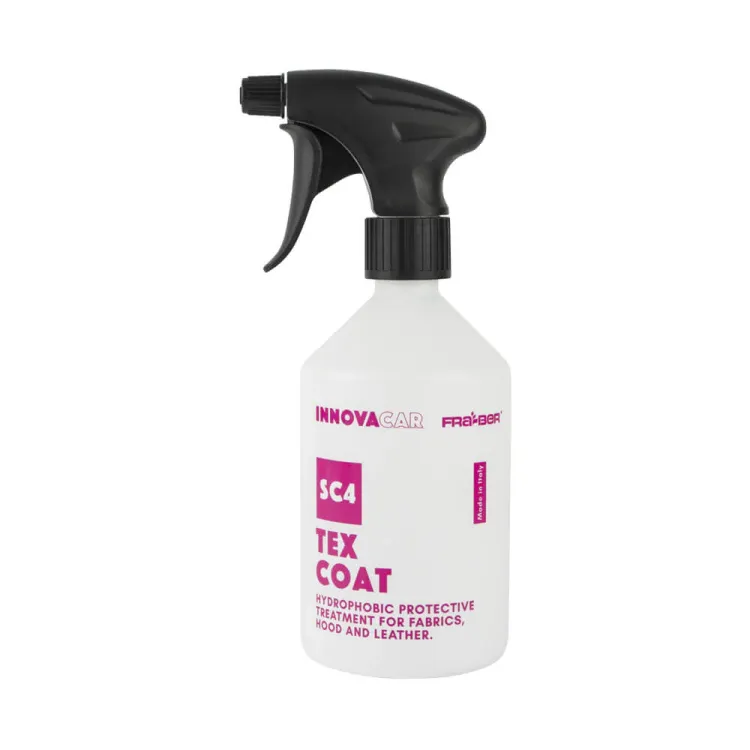 Protettivo spray <b>impermeabilizzante per tessuti e pelle</b> dell'auto, con effetto oleo-idrorepellente fino a 6 mesi. Facile da applicare, asciuga rapidamente e rende la pulizia più semplice.