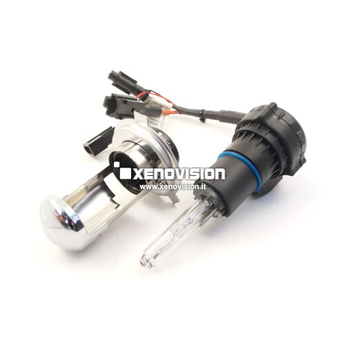 <p>Kit Bixenon moto H4 4300k 35W Ultra Slim Xenovision ad architettura  digitale 64-Bit. Lampade bixenon H4 Bianco Caldo Ket KOREA, Qualita  Garantita 2 anni&nbsp; </p>
