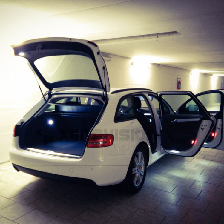 <p>Kit Led Audi A4 dal 2008 in poi FULL, conversione a Led per Audi A4 dal 2008 in poi. Zero spie, Altissima Qualit&agrave;. Luce Bianco Lunare 6000k su ogni punto luce interno ed esterno.</p>