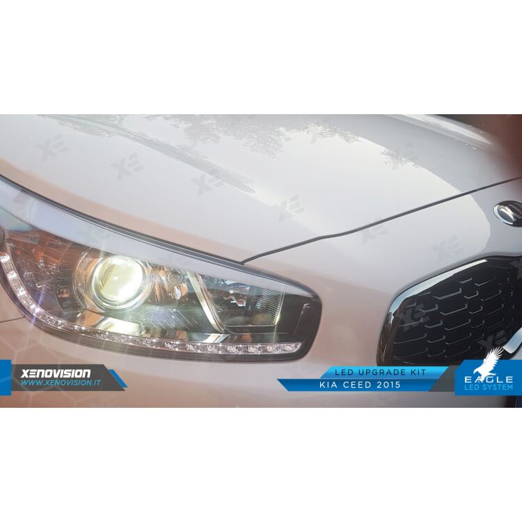 <p>Il kit LED per fari Kia Ceed Anabbaglianti #1 in Italia. Garantito.</p>