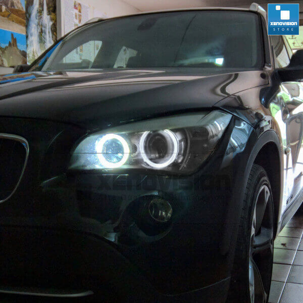 <strong>Kit LED Angel Eyes H8 per BMW Z4</strong> E89 2009 - 2016. Due lampadine <strong>Plug&play</strong> canbus luce bianca specifiche per angel eyes H8.