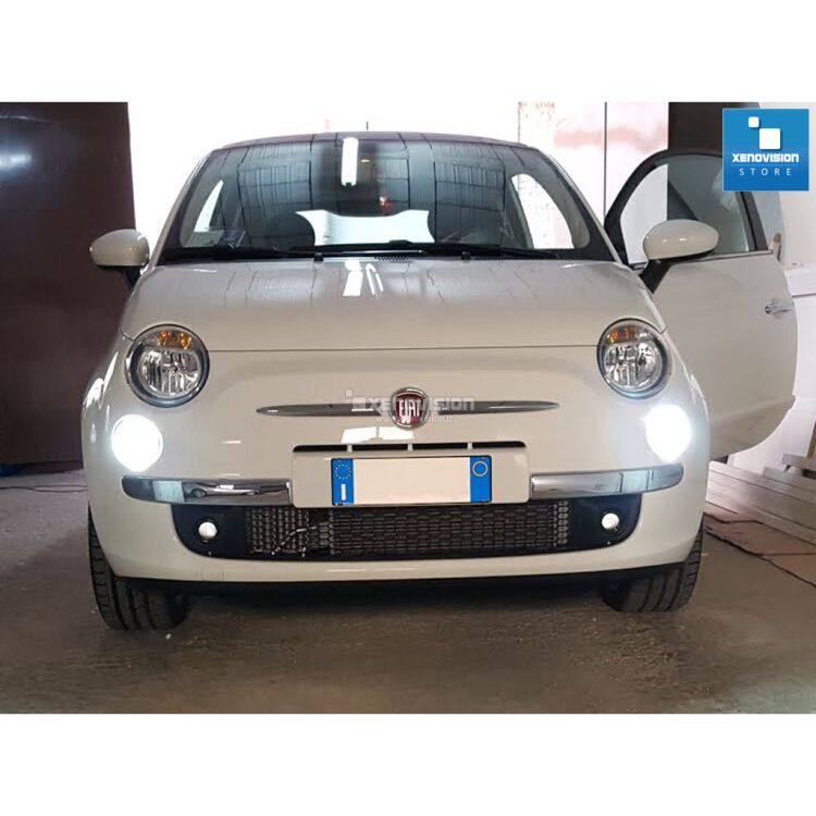 <p>Kit xenon e DRL Led Ultraluminosi (400Lumen!) per Fiat 500. 100% Plug&amp;Play, l&#39;unico in Italia con Led DRL Ultraluminosi zero spie. Un prodotto completo e introvabile altrove, qualit&agrave; Garantita Xenovision.</p>