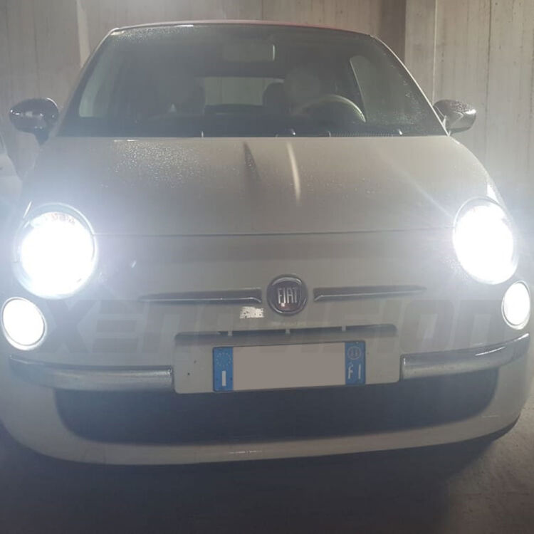 <p>Kit xenon e DRL Led Ultraluminosi (400Lumen!) per Fiat 500. 100% Plug&amp;Play, l&#39;unico in Italia con Led DRL Ultraluminosi zero spie. Un prodotto completo e introvabile altrove, qualit&agrave; Garantita Xenovision.</p>