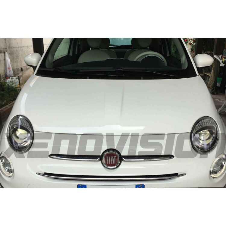 <p>Kit Xenon Specifico per i fari della tua Fiat 500/595. Engineered by Xenovision - Qualit&agrave; Massima. Schermatura Blue&amp;Me.</p>