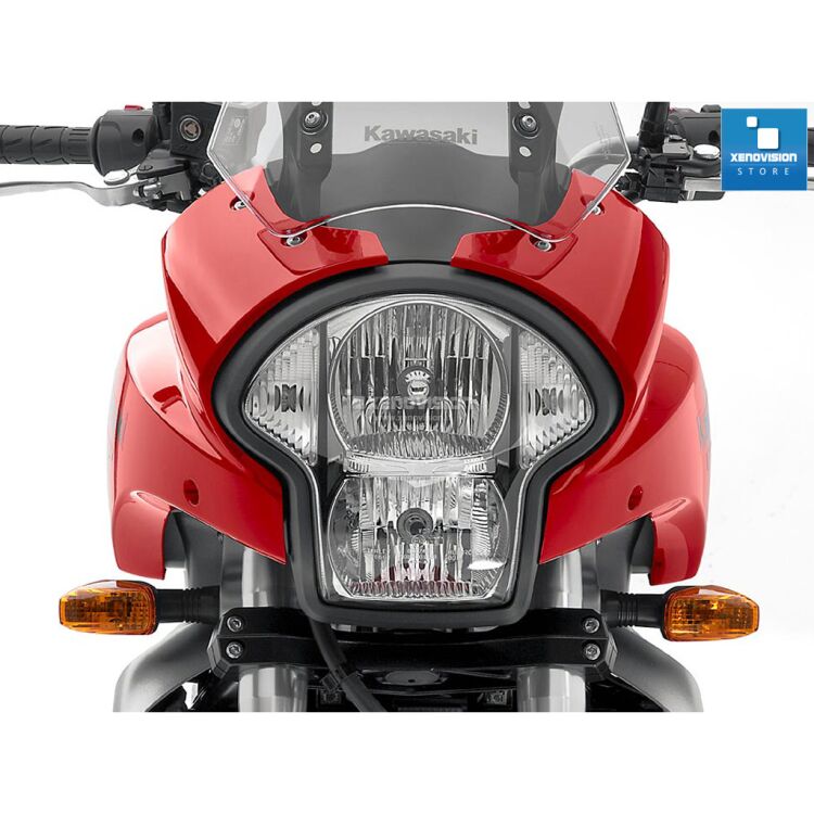 <p>Kit Xenon 35W specifico per il faro del Kawasaki Versys dal 2006 in poi. Plug&amp;Play zero spie, contiene tutto l'occorrente. Luce Bianco Solare 5000k.</p>