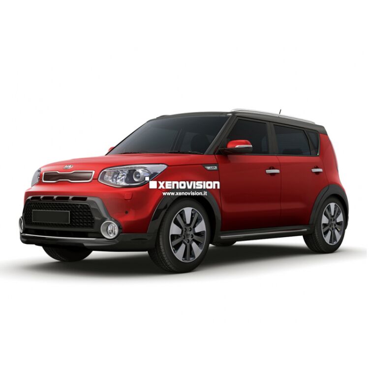 <p>Kit Xenon specifico per il faro della Kia Soul dal 2013 in poi. Plug&amp;Play zero spie, contiene tutto l'occorrente. Luce Bianco Lunare 6000k.</p>