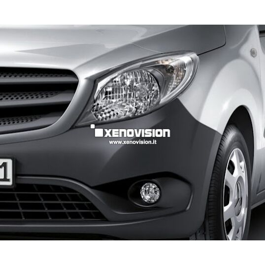 <p>Kit Xenon 35W specifico per il faro della Mercedes Citan W415 dal 2012 in poi. Plug&amp;Play zero spie, contiene tutto l&#39;occorrente. Luce Bianco Lunare 6000k.</p><p>&nbsp;</p>