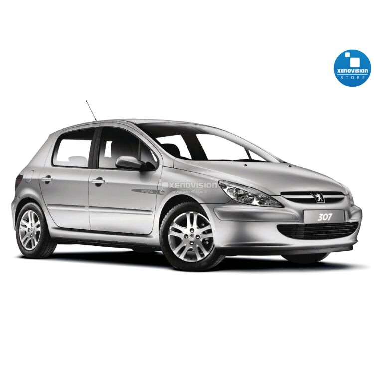 <p>Kit Xenon 35W specifico per il faro della Peugeot 307 e Luci Posizione a Led in tinta. Plug&amp;Play zero spie, contiene tutto l&#39;occorrente. Luce Bianco Lunare 6000k.</p>