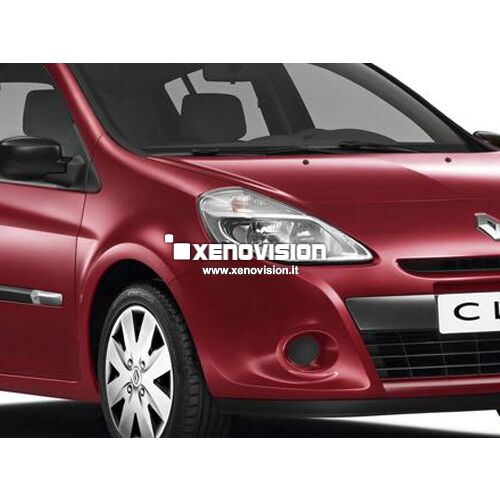<p>Kit Xenon 35W e Luci Posizione a Led in tinta, pacchetto specifico per Renault Clio III. Plug&amp;Play, contiene tutto l&#39;occorrente. Luce Bianco Lunare 6000k &nbsp;</p>