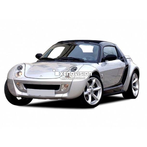 <p>Kit Xenon 35W specifico per il faro della Smart Roadster e Luci Posizione a Led in tinta. Plug&amp;Play zero spie, contiene tutto l&#39;occorrente. Luce Bianco Solare 5000k.</p><p>&nbsp;</p>