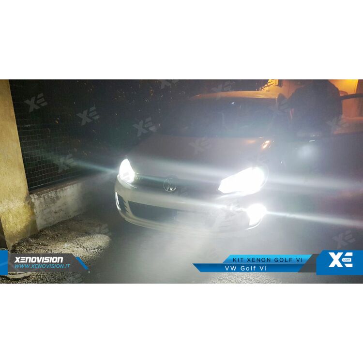 <p>Kit Xenon Specifico per i fari della tua VW Golf VI. Engineered by Xenovision - Qualit&agrave; Massima.</p>