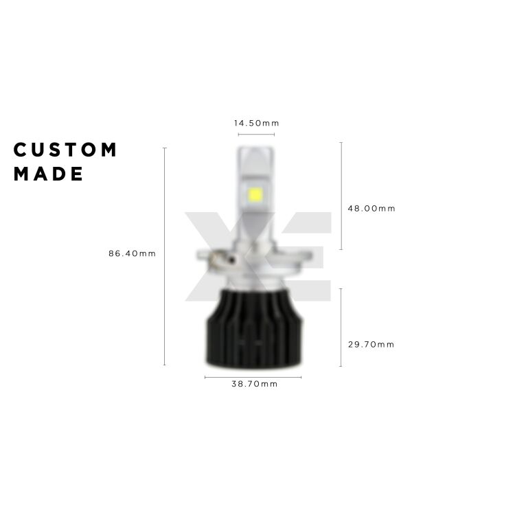 <!DOCTYPE html>
<html>
<head>
</head>
<body>
<p>Dimentica gli adattatori. Forma dell'intera lampada su misura per Kuga.&nbsp;</p>
</body>
</html>