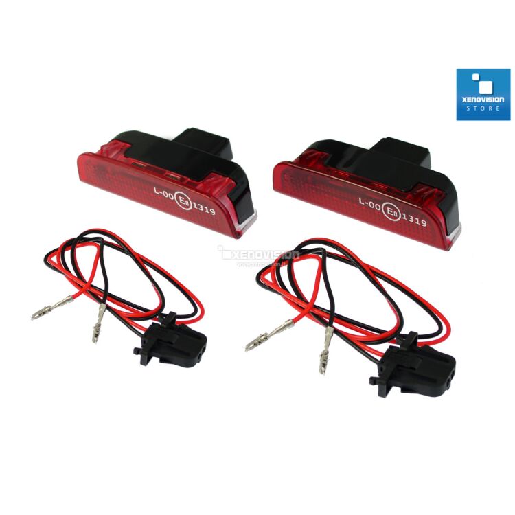 <p><strong>600 Lumen&nbsp;</strong>Una coppia di placche Led Plug&amp;Play per luci pozzanghera/sottoporta POSTERIORI Porsche, Seat, Skoda. Rimpiazza i punti luce esistenti, zero spie. Installazione semplicissima.</p>