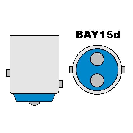<strong>Retronebbia LED per Mercedes Classe-A</strong> W169 2004 - 2007. Due lampade <strong>P21/5W</strong> rosse non canbus modello Gear.