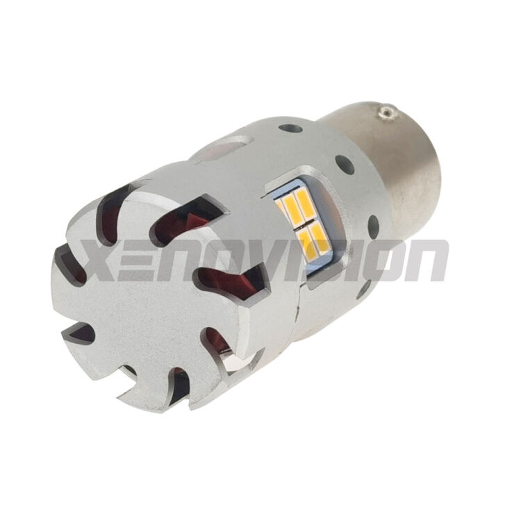 <strong>Freccia Anteriore LED no-spie per Mazda MX-6</strong>  1992 - 1997. Lampada <strong>PY21W</strong> modello Gear3 no Hyperflash, raffreddata a ventola.