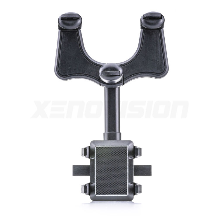 Pratico e universale. Si aggancia allo specchietto retrovisore e tiene il telefono a portata di vista. Ideale per il navigatore.