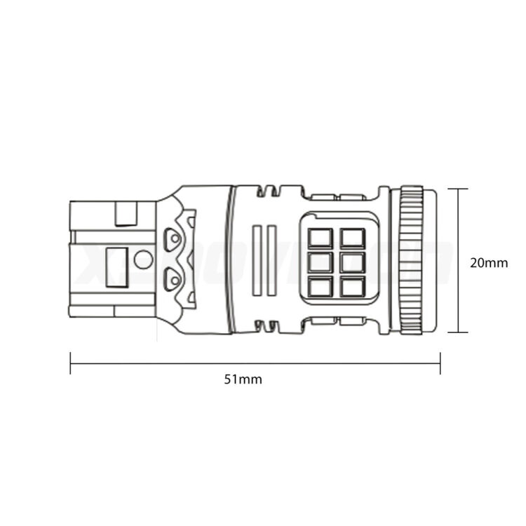 <strong>Luce Stop LED per Mazda CX-7</strong> ER 2006 - 2014. Coppia lampade <strong>T20</strong> modello Bolt canbus.